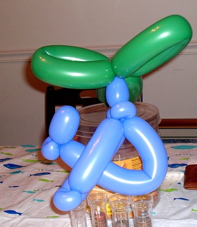 balloon twister artist helicopter