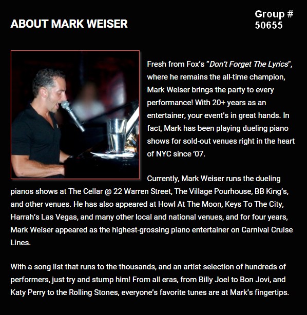 dueling pianos nationwide about mark dueling pianos nationwide about mark