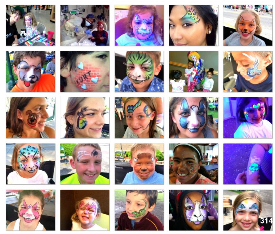 face painters 16 kids photos face painting designs kids party mn