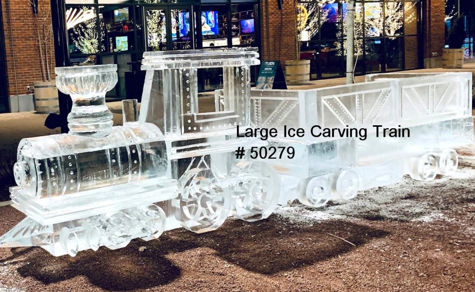large ice carved train sculpture mn large ice carved train sculpture mn