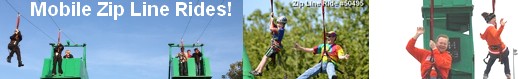 mobile zip line ride rental