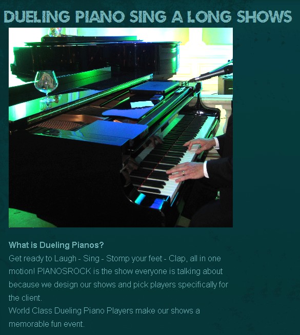 piano player dueling piano show entertainment nationwide usa