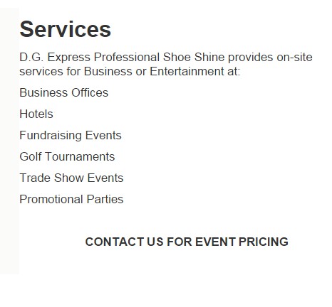 shoe shine service minneapolis services