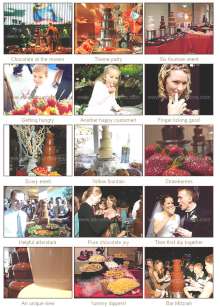 chocolate fountain rentals nationwide collage of customers and fountains 8326 photo.