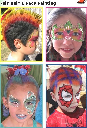 face painting hair painting kids 1494 photo.